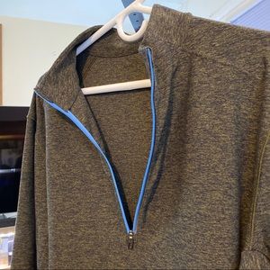 lululemon men’s large 1/4zip surge series green.